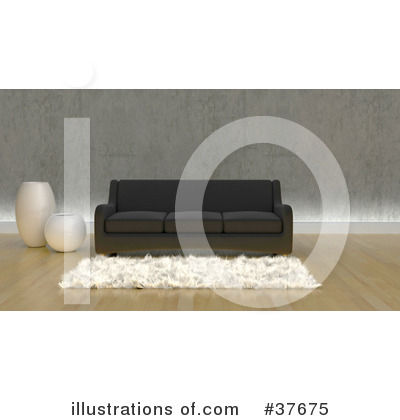 Royalty-Free (RF) Furniture Clipart Illustration by KJ Pargeter - Stock Sample #37675
