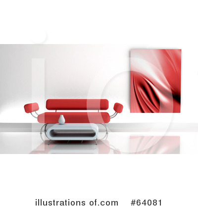 Royalty-Free (RF) Furniture Clipart Illustration by KJ Pargeter - Stock Sample #64081