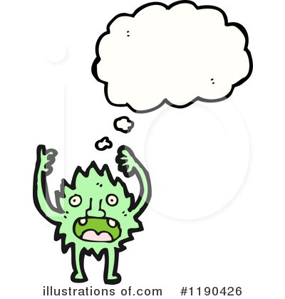 Royalty-Free (RF) Furry Monster Clipart Illustration by lineartestpilot - Stock Sample #1190426