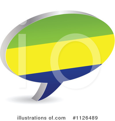Gabon Flag Clipart #1126489 by Andrei Marincas