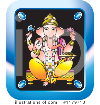 Royalty-Free (RF) Ganesha Clipart Illustration by Lal Perera - Stock Sample #1179713