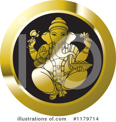 Royalty-Free (RF) Ganesha Clipart Illustration by Lal Perera - Stock Sample #1179714