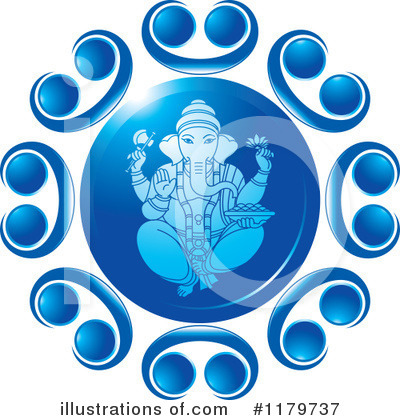 Royalty-Free (RF) Ganesha Clipart Illustration by Lal Perera - Stock Sample #1179737