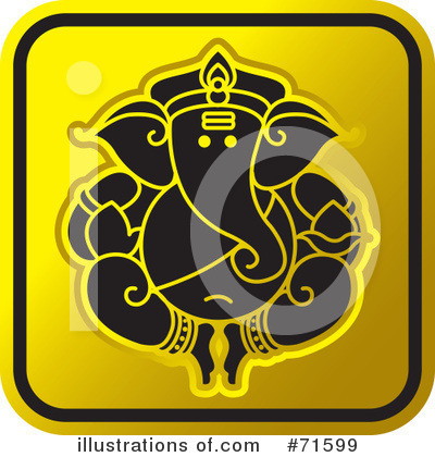 Royalty-Free (RF) Ganesha Clipart Illustration by Lal Perera - Stock Sample #71599