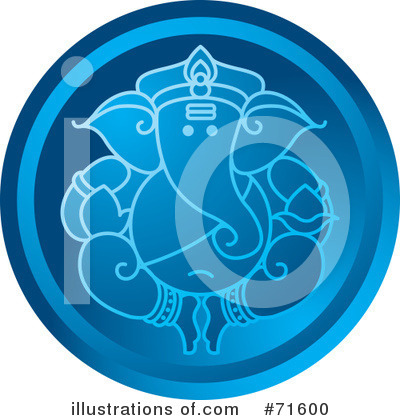 Royalty-Free (RF) Ganesha Clipart Illustration by Lal Perera - Stock Sample #71600