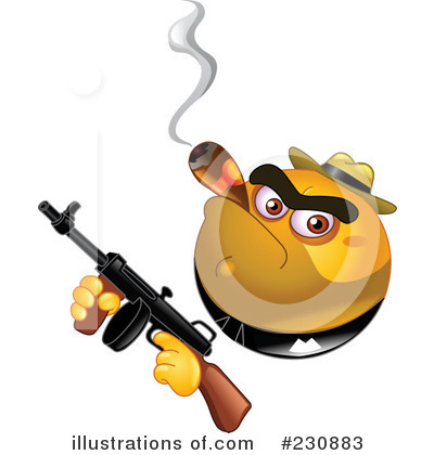 Royalty-Free (RF) Gangster Clipart Illustration by yayayoyo - Stock Sample #230883