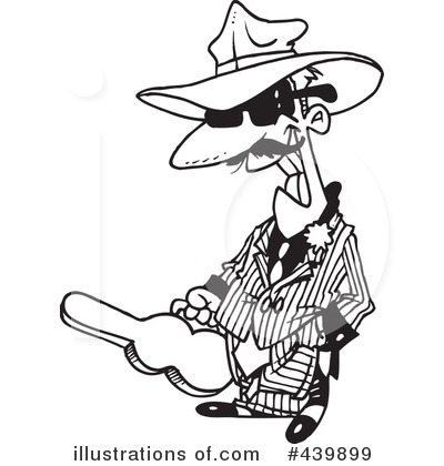 Royalty-Free (RF) Gangster Clipart Illustration by toonaday - Stock Sample #439899