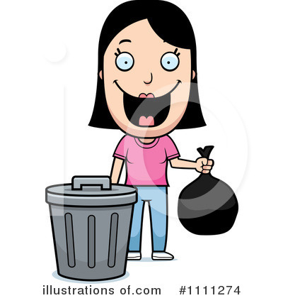 Garbage Can Clipart #1111274 by Cory Thoman