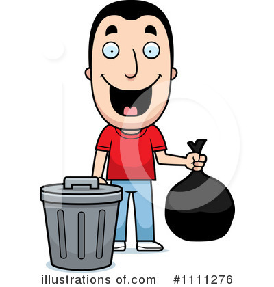 Royalty-Free (RF) Garbage Can Clipart Illustration by Cory Thoman - Stock Sample #1111276