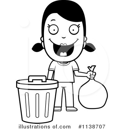 Royalty-Free (RF) Garbage Can Clipart Illustration by Cory Thoman - Stock Sample #1138707