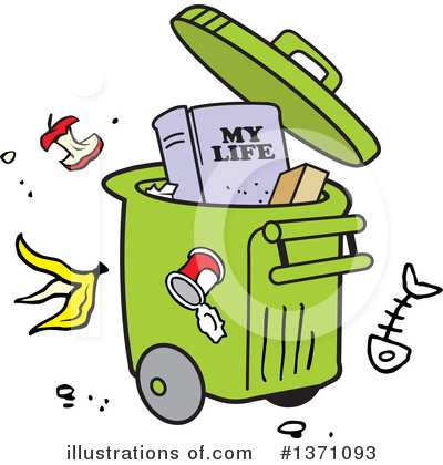 Garbage Clipart #1371093 by Johnny Sajem