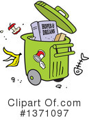 Garbage Clipart #1371097 by Johnny Sajem