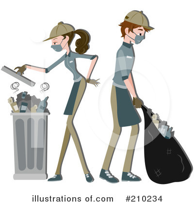 Royalty-Free (RF) Garbage Clipart Illustration by BNP Design Studio - Stock Sample #210234