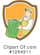 Garbage Man Clipart #1264911 by patrimonio