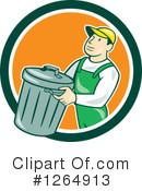 Garbage Man Clipart #1264913 by patrimonio