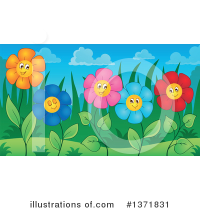 Royalty-Free (RF) Garden Clipart Illustration by visekart - Stock Sample #1371831