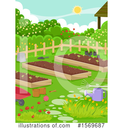 Royalty-Free (RF) Garden Clipart Illustration by BNP Design Studio - Stock Sample #1569687