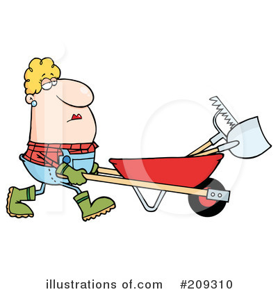 Royalty-Free (RF) Garden Tool Clipart Illustration by Hit Toon - Stock Sample #209310