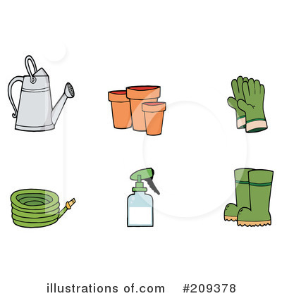Gardening Tool Clipart #209378 by Hit Toon