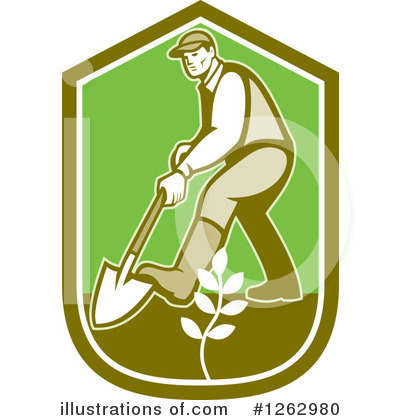 Gardener Clipart #1262980 by patrimonio