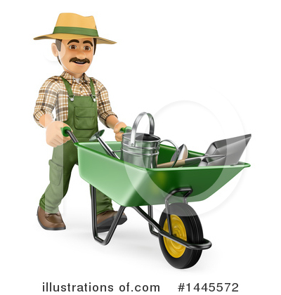 Royalty-Free (RF) Gardener Clipart Illustration by Texelart - Stock Sample #1445572