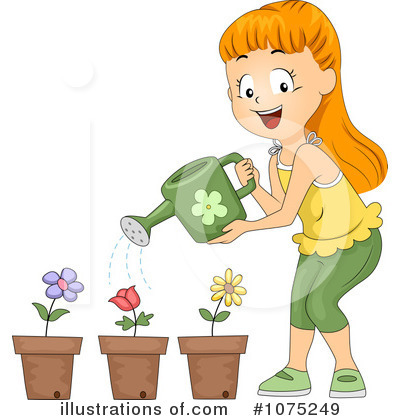 Royalty-Free (RF) Gardening Clipart Illustration by BNP Design Studio - Stock Sample #1075249
