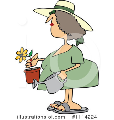 Royalty-Free (RF) Gardening Clipart Illustration by djart - Stock Sample #1114224