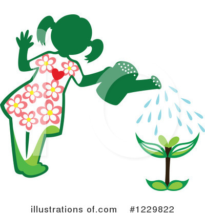 Royalty-Free (RF) Gardening Clipart Illustration by Cherie Reve - Stock Sample #1229822