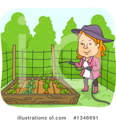 Royalty-Free (RF) Gardening Clipart Illustration by BNP Design Studio - Stock Sample #1346691