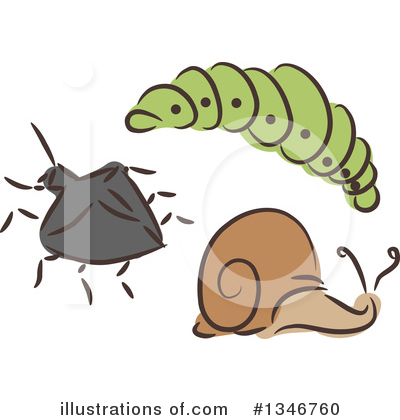 Snails Clipart #1346760 by BNP Design Studio