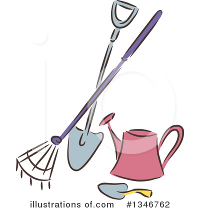 Royalty-Free (RF) Gardening Clipart Illustration by BNP Design Studio - Stock Sample #1346762