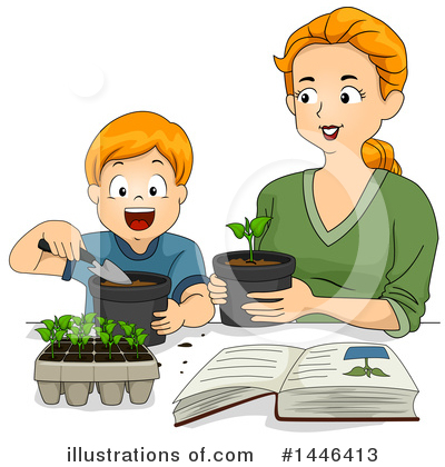 Royalty-Free (RF) Gardening Clipart Illustration by BNP Design Studio - Stock Sample #1446413
