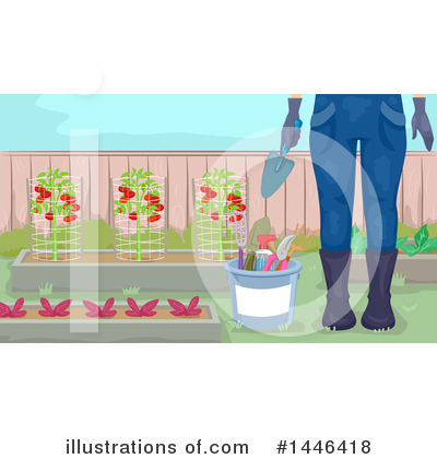Royalty-Free (RF) Gardening Clipart Illustration by BNP Design Studio - Stock Sample #1446418