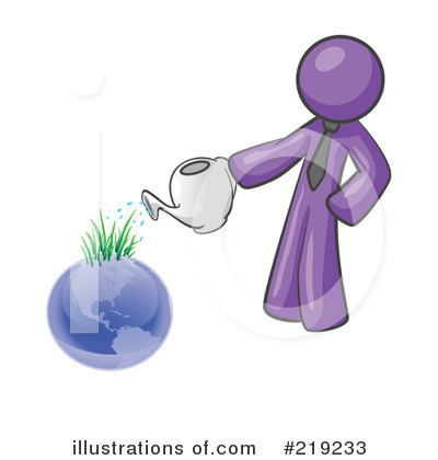 Royalty-Free (RF) Gardening Clipart Illustration by Leo Blanchette - Stock Sample #219233