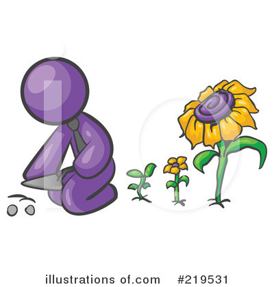 Royalty-Free (RF) Gardening Clipart Illustration by Leo Blanchette - Stock Sample #219531