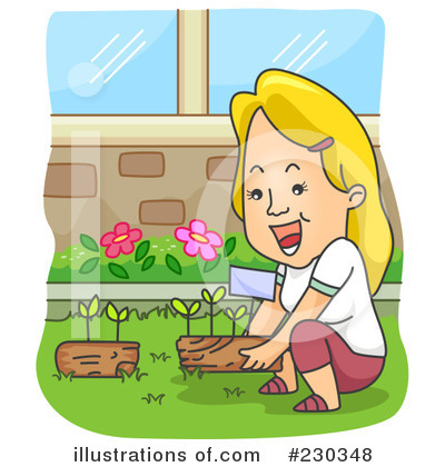 Royalty-Free (RF) Gardening Clipart Illustration by BNP Design Studio - Stock Sample #230348
