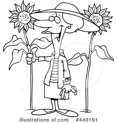 Royalty-Free (RF) Gardening Clipart Illustration by toonaday - Stock Sample #440191
