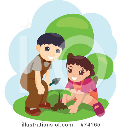 Royalty-Free (RF) Gardening Clipart Illustration by BNP Design Studio - Stock Sample #74165