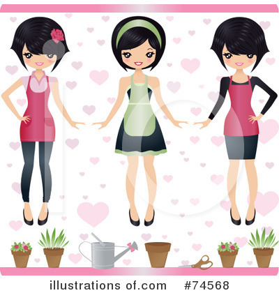 Asian Woman Clipart #74568 by Melisende Vector