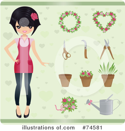 Royalty-Free (RF) Gardening Clipart Illustration by Melisende Vector - Stock Sample #74581