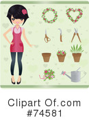 Gardening Clipart #74581 by Melisende Vector