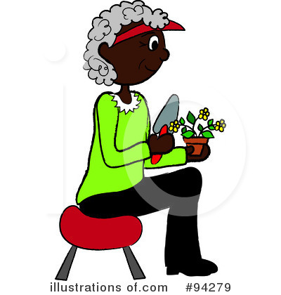 Royalty-Free (RF) Gardening Clipart Illustration by Pams Clipart - Stock Sample #94279
