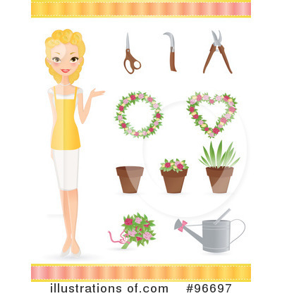 Blond Woman Clipart #96697 by Melisende Vector