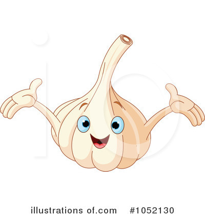 Royalty-Free (RF) Garlic Clipart Illustration by Pushkin - Stock Sample #1052130