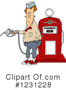 Gas Attendant Clipart #1231228 by djart