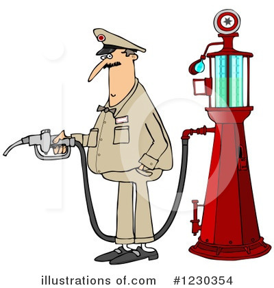 Gas Attendant Clipart #1230354 by djart