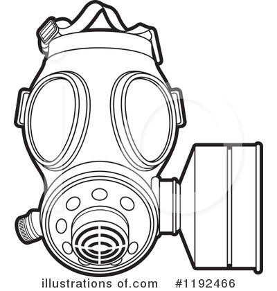 Royalty-Free (RF) Gas Mask Clipart Illustration by Lal Perera - Stock Sample #1192466