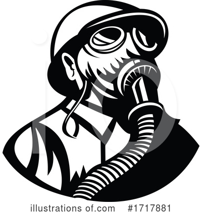 Royalty-Free (RF) Gas Mask Clipart Illustration by patrimonio - Stock Sample #1717881