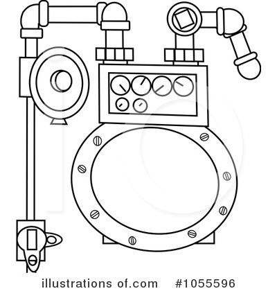 Royalty-Free (RF) Gas Meter Clipart Illustration by djart - Stock Sample #1055596