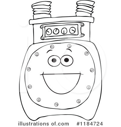 Royalty-Free (RF) Gas Meter Clipart Illustration by djart - Stock Sample #1184724